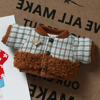 Кукольная одежда для девочек, зимнее теплое пальто, подарок, мягкий модный наряд, милый для детей