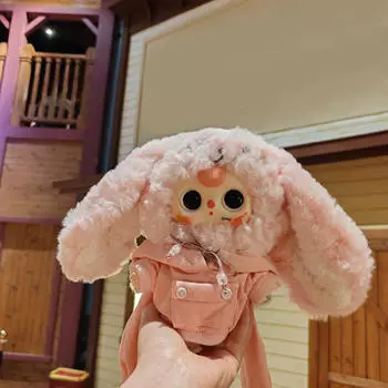 Кукольная одежда для плюшевых очаровательных толстовок с капюшоном, удобных стильных костюмов, реквизита для фотосъемки розовый