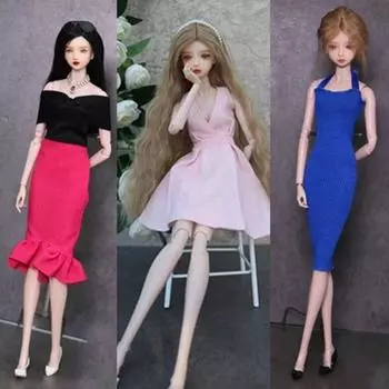 Кукольная одежда для вечеринок в разных стилях, платья, повседневная одежда, одежда принцессы для кукол 30 см/кукол BJD 1/6