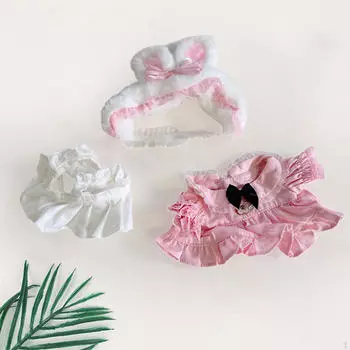 Кукольная одежда Костюм Одежда Аксессуары для волос Подарки Уши кролика с головным убором Костюмы Платье