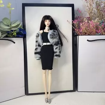 Кукольная одежда кукольная одежда масштаб 30см ob27 кукольная одежда и тело не 1/6 (голова включена) чёрный