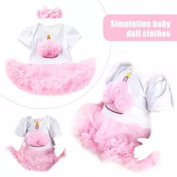 Кукольная одежда наряд аксессуары розовый принцесса дюймовый комплект для 18 мальчик одежда S9R9 Pink-1pcs