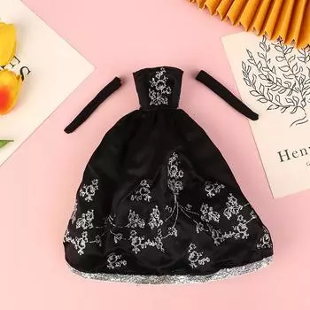 Кукольная одежда, платье принцессы, банкетное платье, красивое платье для 11-дюймовой куклы чёрный