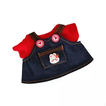 Кукольная одежда, платья, костюмы, плюшевые аксессуары, милые съемные наряды для детей с подвесками Red