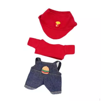 Одежда для куклы со шляпой, Очаровательное прочное модное нарядное платье, Одежда для 17-сантиметрового кулона Labubu