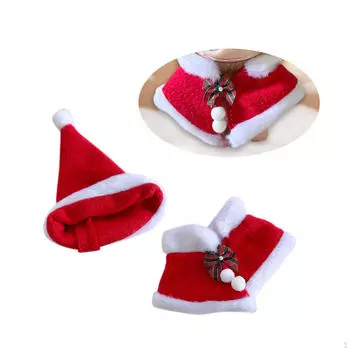 Кукольная рождественская накидка, милая одежда, детская игрушка, со шляпой, аксессуары для кукол, одежда для кукол Mini 6.69