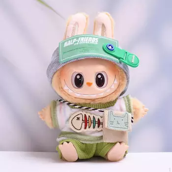 Кукольная рубашка с круглым вырезом и джинсами Костюмная одежда Образовательная сумка для фотореквизита Миниатюрная одежда