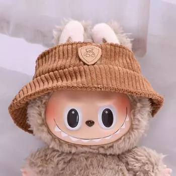 Кукольная шляпа для кукольного домика миниатюрная 17 см Labubu Color Match Hat Kawaii милые аксессуары для кукол детские игрушки для девочек коричневый