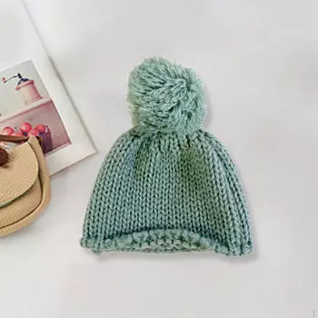 Кукольная шляпа для кукол ростом 15 см зелёный