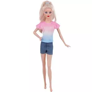 Кукольная Синяя Одежда, Модное Пальто, Брюки, Платье, Одежда Русалки, Подходит для кукол BJD 30 см и кукол 11,5 дюймов, Подарок, Аксессуары для кукол-девочек Excluding Dolls