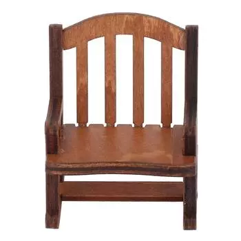 Кукольное кресло-качалка 1:12 масштабов Композитное деревянное высокое имитационное миниатюрное кресло-качалка для 1 человека:12 Small