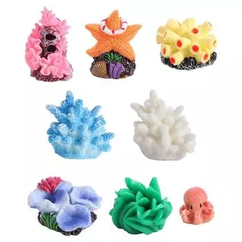 Кукольные домики Искусственные коралловые смоляные украшения Аквариумные акваскейпы Имитация кораллов Украшения своими руками 10