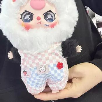 Кукольные комбинезоны для девочек, костюмы, самодельные игрушки, стильные плюшевые аксессуары, подтяжки, брюки синий