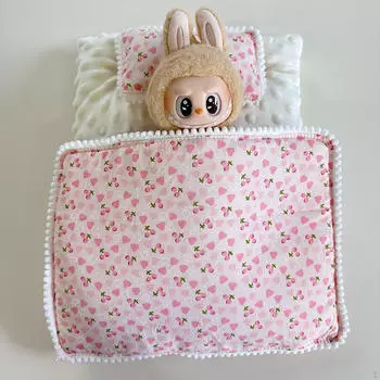 Кукольные постельные принадлежности, аксессуары, одевалки, самодельные игрушки для маленьких девочек, подарок, воображение, кукольный домик 2 piece_Cherry