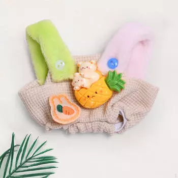 Кукольные штаны с подтяжками, аксессуары для костюма, миниатюрная одежда, наряды для девочки ростом 15 см Pineapple