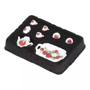 Кукольный чайный сервиз, детский миниатюрный чайник, чашка, кукольный домик, аксессуары, ролевые игры, игрушка