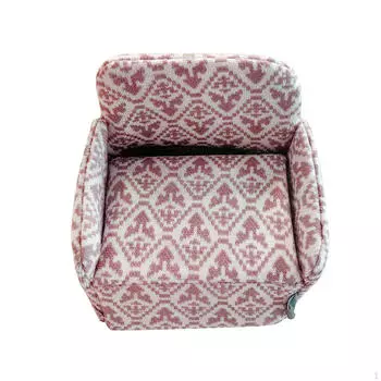 Кукольный диван Аксессуары для кукольного домика 1:12 Мебель Ткань Одноместный Диван для Диорамы хаки