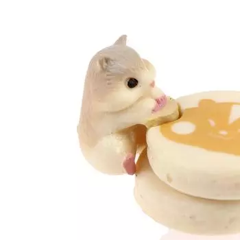 Кукольный дом хомяк ест десерты гамбургер еда мини-украшение игрушки