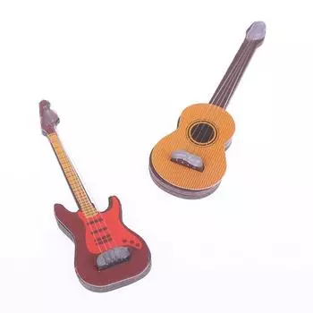 Кукольный дом Мини-модель мебели Персонализированная классическая гитара 21.5*66*7mm