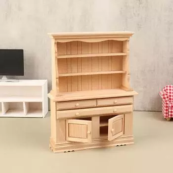 Кукольный дом, шкаф, сервант, модель кукольного домика, дисплей, шкаф, сцена, игрушка