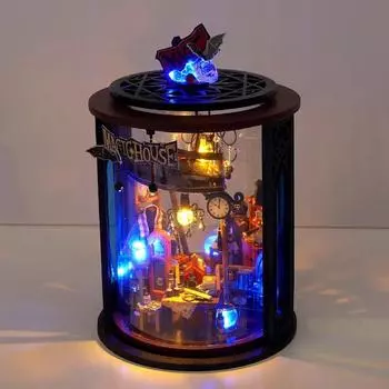 Кукольный домик Diy Ball, миниатюрный домик, набор для сборки серии Case Dream Bottle, модель, игрушки ручной работы, креативный подарок на день рождения, кукольный домик разноцветный