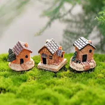 Кукольный домик Dollouse Mini, каменный домик, украшения из смолы для дома и сада, сделай сам, мини-ремесло 1pcs