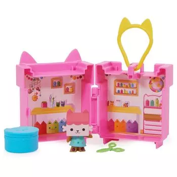 Кукольный домик Гэбби, соединяющий мини-дом, детская комната-бокс