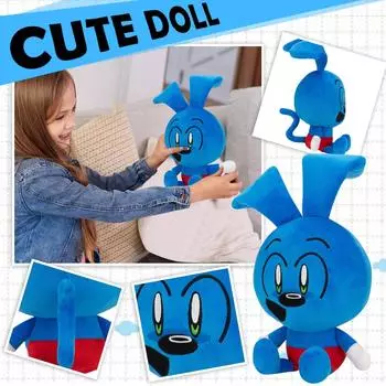 Кукольный домик Гэби Русалочка Кошка Плюшевая кукла-цветок Игрушка Панди Меркат КошкаКрыса Пуррифик One Size синий