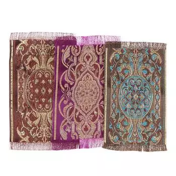 Кукольный домик Ковер Миниатюрная модель Сцена своими руками Миниатюрная еда Игровая