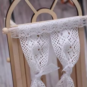 Кукольный домик кружевная занавеска кукольный домик мебель украшение дома аксессуары