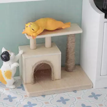 Кукольный домик, кукла для скалолазания, домашние животные для украшения