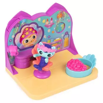 Кукольный домик MerCat Spa Room Playset MerCat Toy Figures Surprise Toys Кукольная мебель Детские игрушки для девочек и мальчиков Возраст Гэбби и 3+