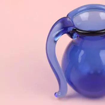 Кукольный домик Мини Банка для воды Стеклянный кувшин для воды Банка для ролевых игрушек Декор прозрачный