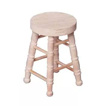 Кукольный домик Мини-бревно Круглый табурет Модель Креативный Высокий табурет Чайный барный табурет Миниатюрные аксессуары для игр с едой