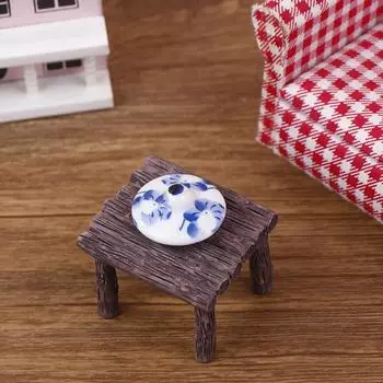 Кукольный домик Мини Керамический Кукольный домик ручной работы Кухня Керамические украшения Декоративная ваза A5