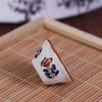 Кукольный домик Мини Керамика Столовая посуда Миска для риса Тарелки Тарелки Декор для кухни one size