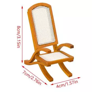 Кукольный домик, мини-шезлонг, кресло с откидной спинкой, модель кукольного домика, мебельные аксессуары