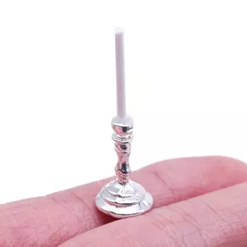 Кукольный домик Мини-симуляция подсвечника Украшение Миниатюрная сцена Реквизит с Модельными аксессуарами золотой