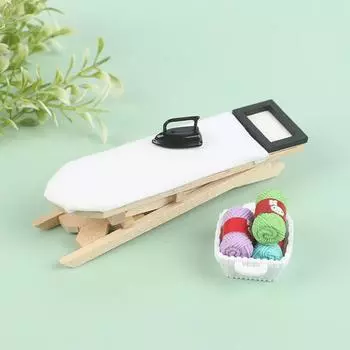 Кукольный домик, мини-железный столик, креативная миниатюрная деревянная мебель, игрушки