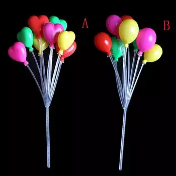 Кукольный домик Миниатюра 1:12 пластиковых разноцветных воздушных шаров для гостиной