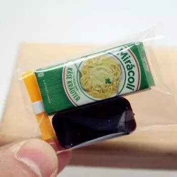 Кукольный домик Миниатюрная еда Игровая кухня Принадлежности для моделирования Набор макаронных изделий Бумажная модель зелёный