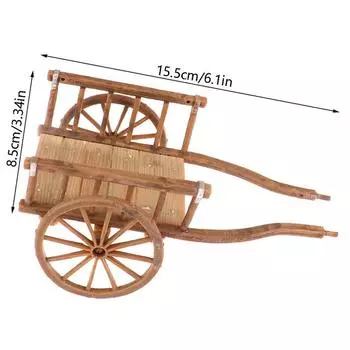 Кукольный домик Миниатюрная Имитация Собранная Тележка Модель Аксессуары для DIY Садовая Мебель Игрушки
