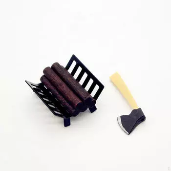 Кукольный домик Миниатюрная мебель для дров Модель 1:6 1:Держатель для имитации бревен 12 масштаба