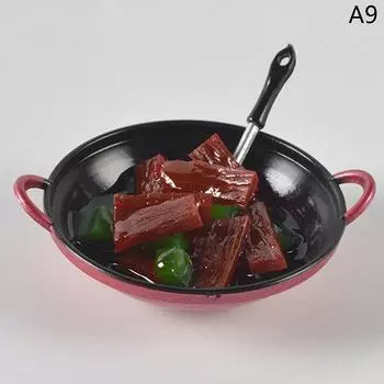 Кукольный домик миниатюрные аксессуары «сделай сам» кастрюля для приготовления пищи с моделью кухонной утвари A9