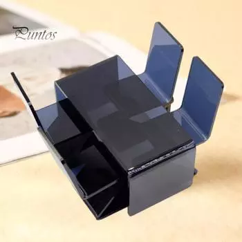 Кукольный домик, миниатюрный акриловый офисный стол, набор стульев, современный мини-офисный стол и стулья, модель мебели, аксессуары для кукольного дома для масштаба 1/6 1/12 Sets