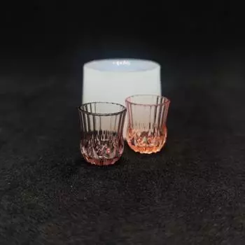 Кукольный домик Миниатюрный капельный клей Стаканчик Столовая посуда Силиконовая форма Diy Столовая посуда Аксессуары для кукольного дома Детские ролевые игрушки A4