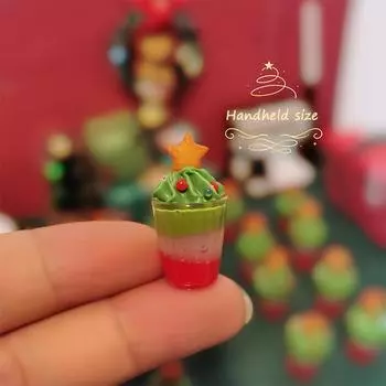 Кукольный домик миниатюрный рождественский снежный топ латте напиток модель для украшения кукольного дома аксессуары детские ролевые игры игрушки