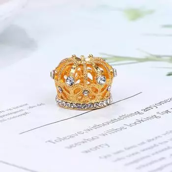 Кукольный домик Миниатюрный Золотой Серебряный Бронзовый Мини Металлический Сплав Корона Модели Куклы Игрушки