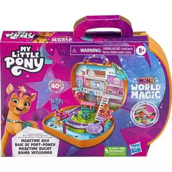 Кукольный домик My Little Pony Mini World Martime Bay, разные цвета, Популярные игрушки для корейских детей