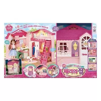Кукольный домик One&One Ding Dong Welcome My Home Cherry s House 6372, розовый, популярные игрушки для корейских детей